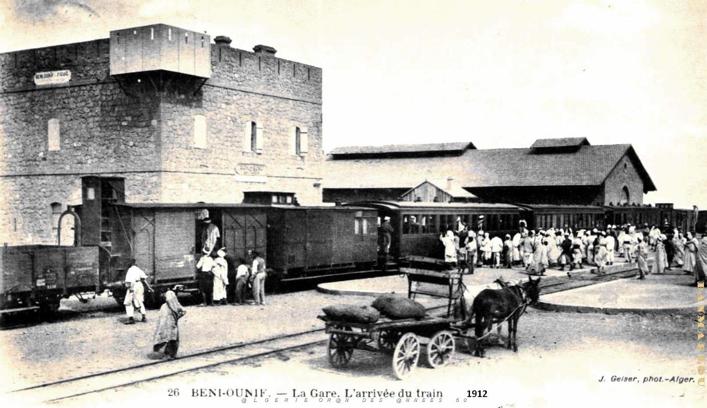 Beni-Ounif - Arrivee d'un Train - 1912.jpg